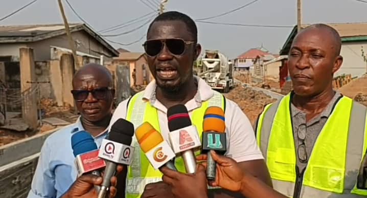 G/A: Ashaiman MP inspects ongoing drainage and school projects, assures residents of improved roads
