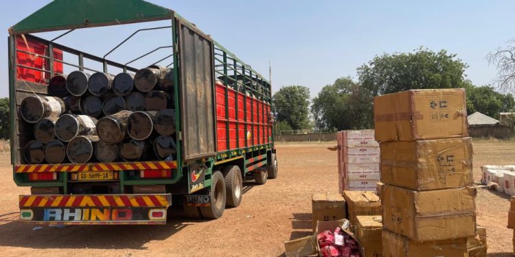 NACOC intercepts trucks carrying sodium cyanide, cigarettes and drugs in Upper West