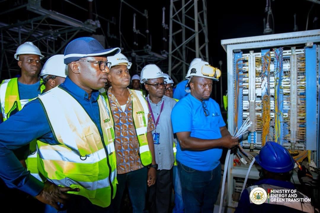 Energy Minister inspects restoration works at Akosombo Substation after fire outbreak
