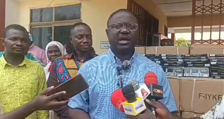 Berekum East MP donates over 3,000 mathematical sets to support BECE candidates