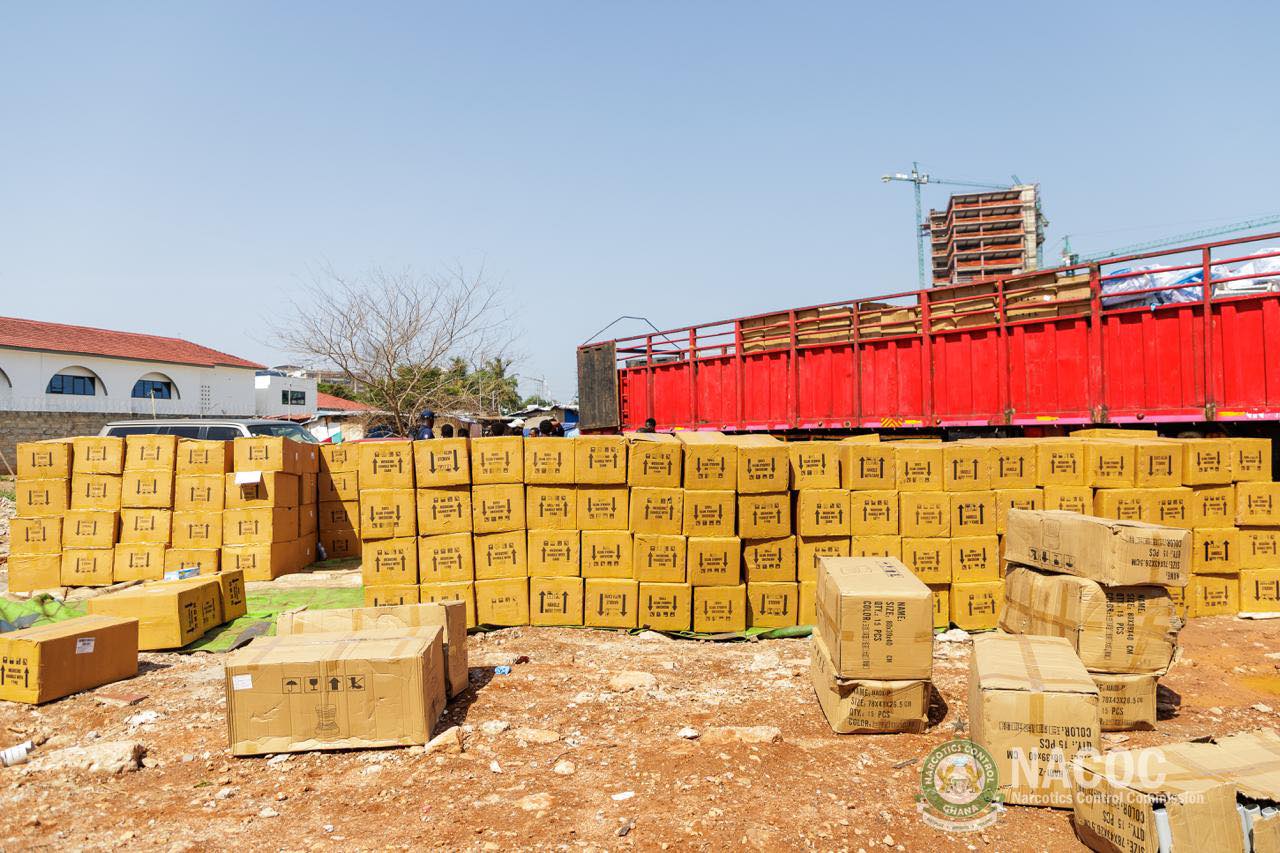 NACOC seizes five million tablets of tapentadol