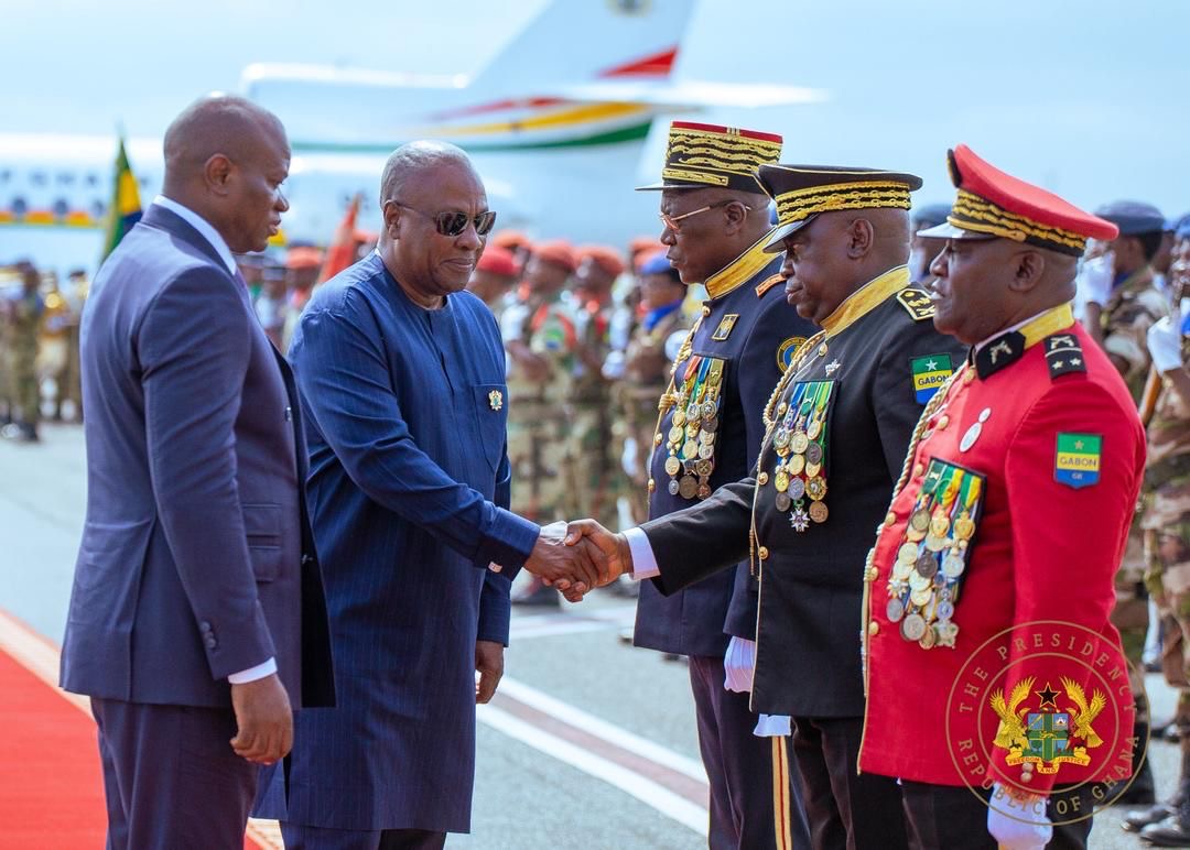 Mahama arrives in Gabon for International Forum for Innovation and Development