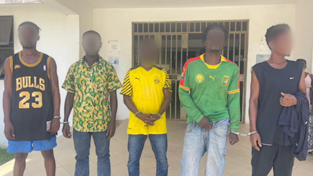 Police arrest five in Kasoa over alleged gun-for-robbery syndicate