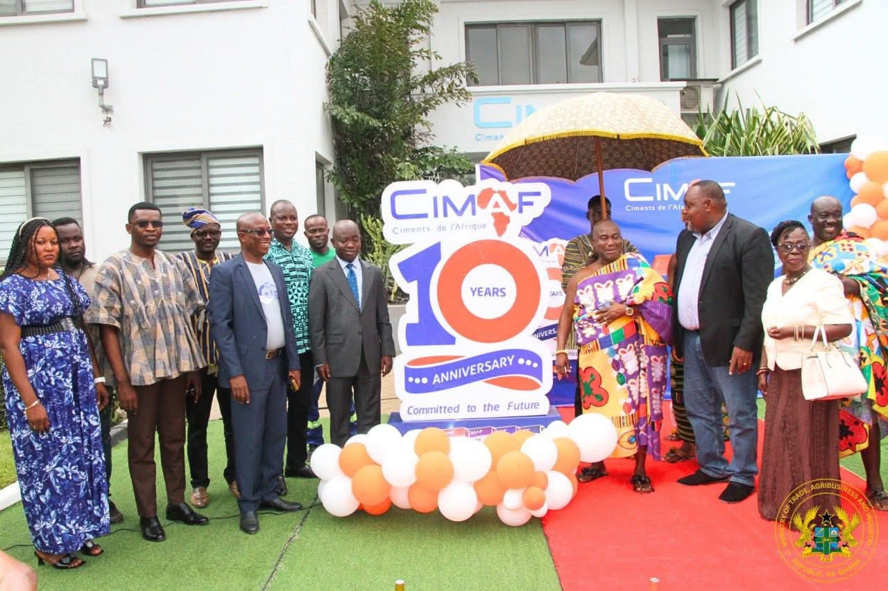 Trade Minister praises CIMAF Ghana for 10 years of industrial contribution