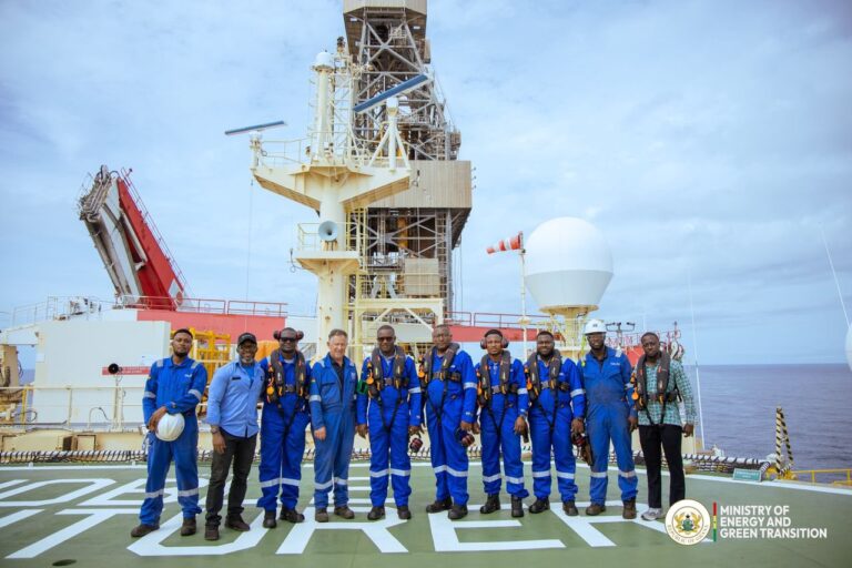 Energy Minister reaffirms commitment to strengthening Ghana’s petroleum sector during TEN Fields visit