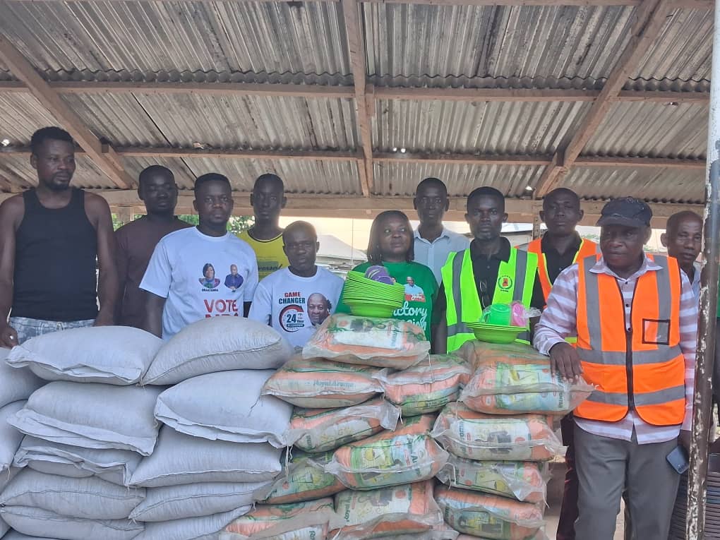 Agona East MP donates relief items to Brahabekum flood victims
