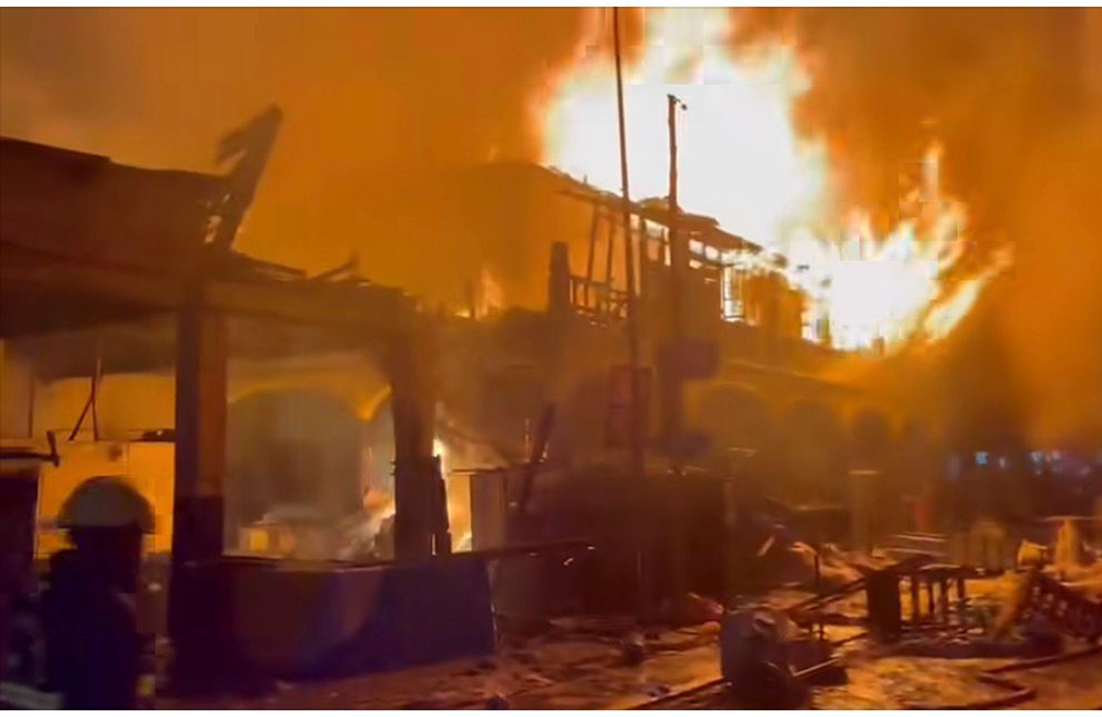 Fire destroys shops at Makola Water Works