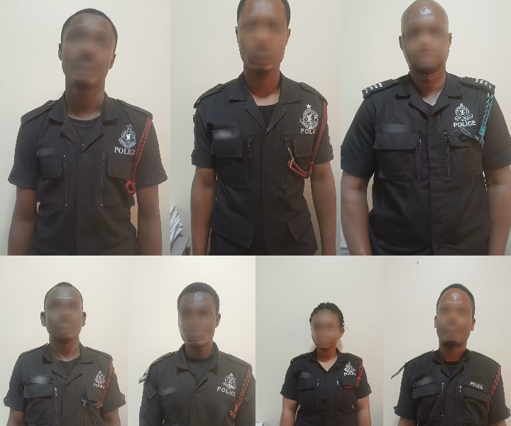 Seven police officers interdicted over alleged extortion in Accra